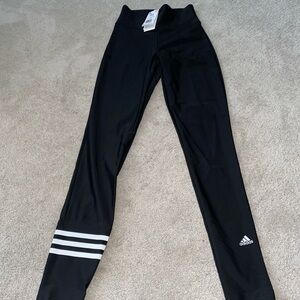 Adidas leggings  women’s XXS black Swim‎ pants NWT